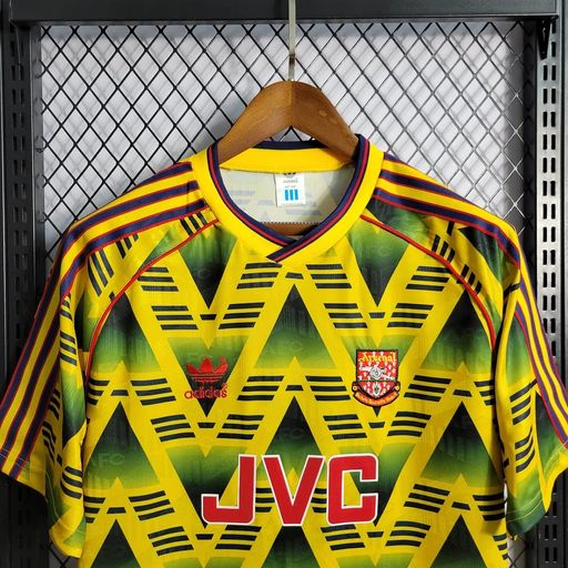 Arsenal FC 1992-1993 Retro Away Jersey | Vintage Short Sleeve "Bruised Banana" Football Shirt Fan Edition