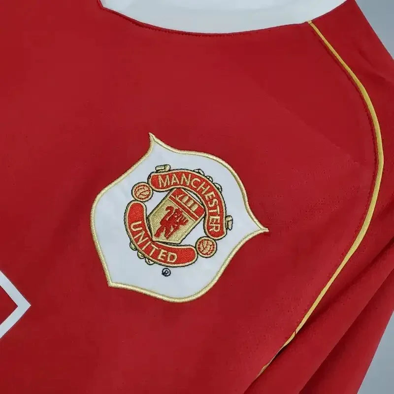 Manchester United 2006-2007 Retro Home Long Sleeve Jersey UCL PL Personalized Rare