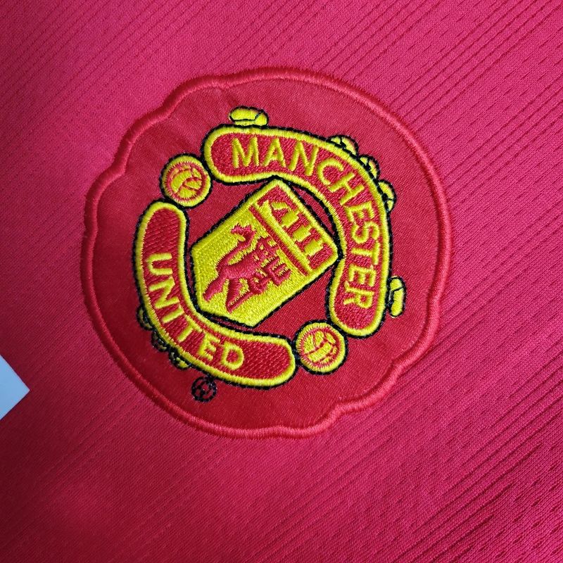 Manchester United 2007-2008 Retro UCL Final Long Sleeve Jersey Personalized UCL Patch Rare