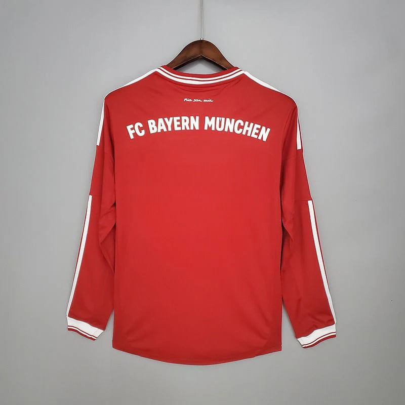 Bayern Munich 2013-2014 Retro Home Long Sleeve Jersey UCL Final Personalized UCL Patch Rare Robben Ribery