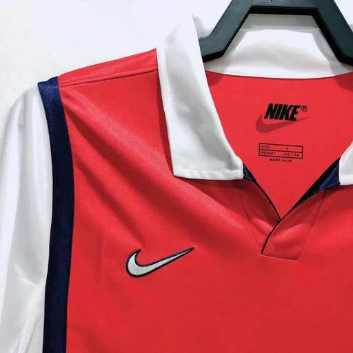Arsenal FC 2003-2004 Retro Home Jersey | Ashley Cole #3 Men's Soccer Shirt - Short Sleeve "The Invincibles" Edition with Premier League Patches
