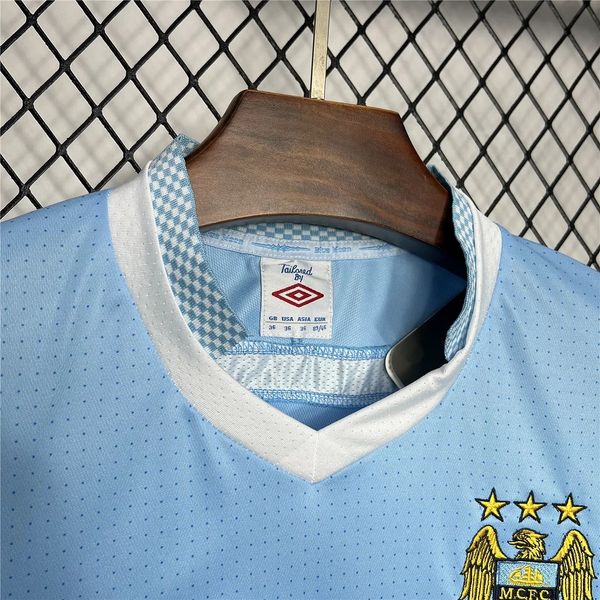 Manchester City 2011-2012 Retro Home Short Sleeve Jersey Personalized PL Patch Rare Collector