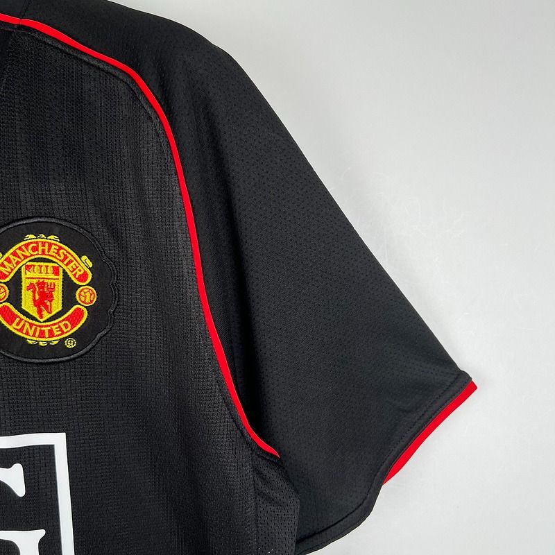 Manchester United 2007-2008 Retro Away Short Sleeve Jersey Personalized PL UCL Patch Rare