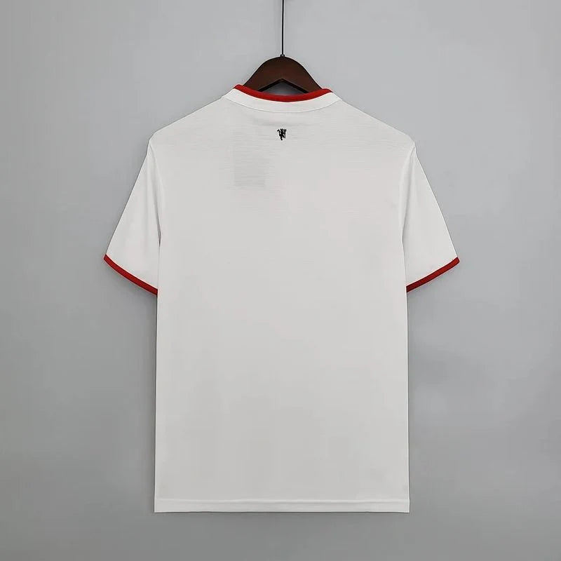 Manchester United 2013-2014 Retro White Away Short Sleeve Jersey Personalized PL UCL Patch Rare