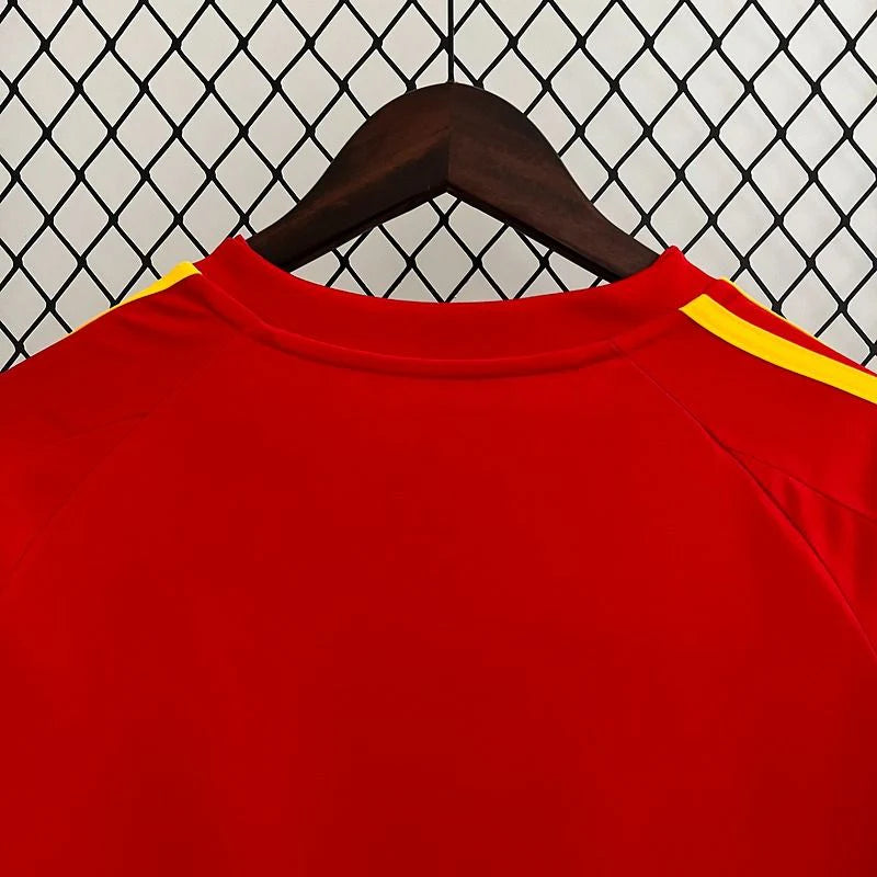 Spain 2008 Euro Championship Retro Home Short Sleeve Jersey Euro Patch Personalized Rare