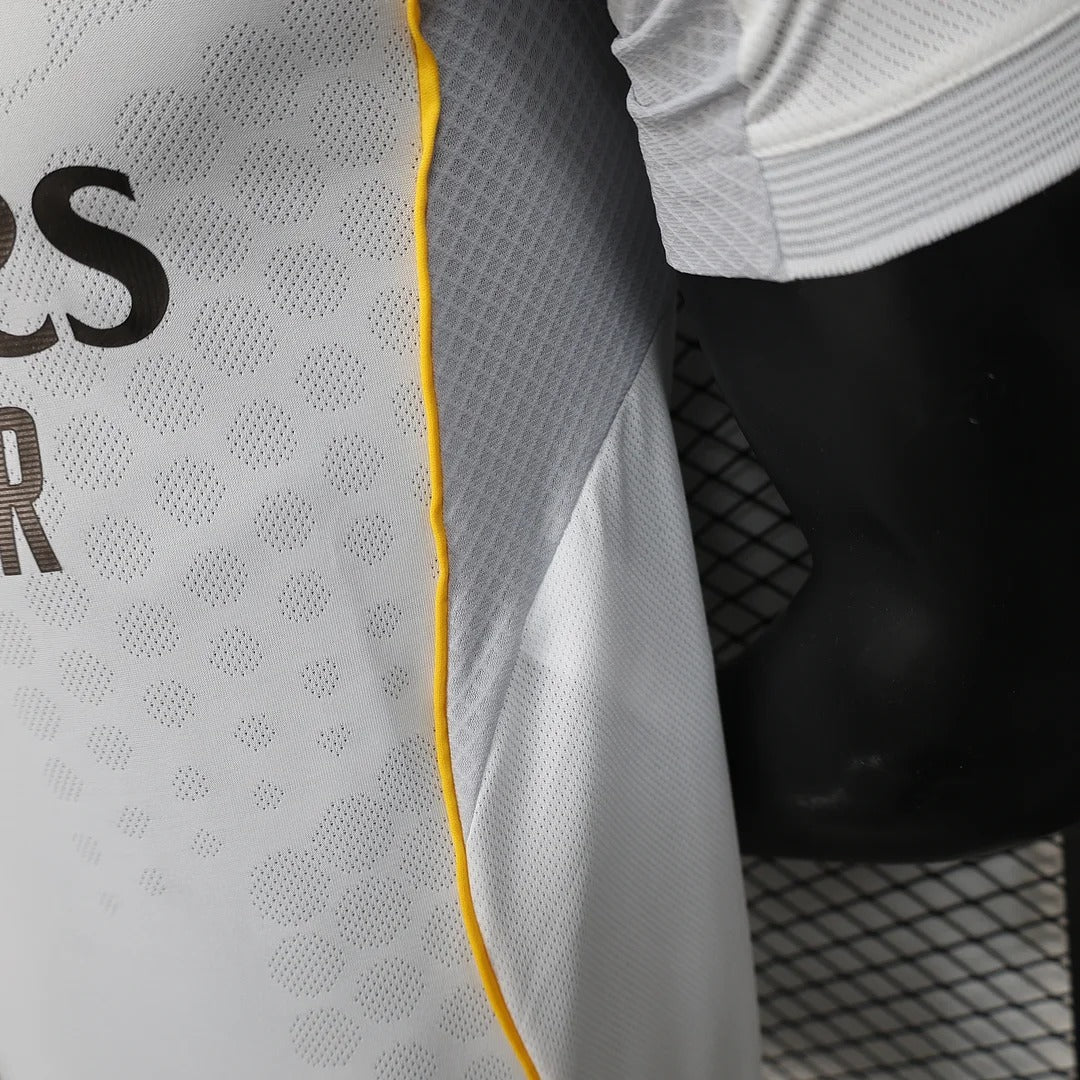 2025/26 Real Madrid Player Version Home White Jersey UCL Patch Personalized