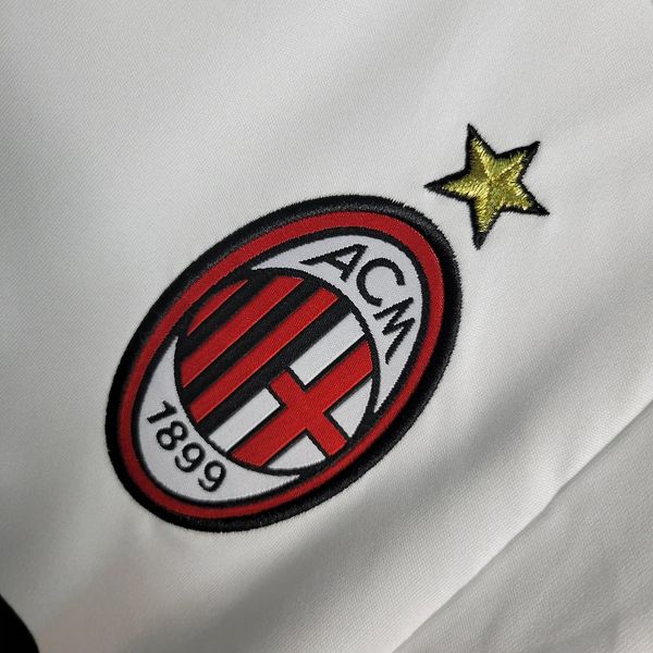 Retro AC Milan 2007-08 White Jersey Short Sleeve Custom