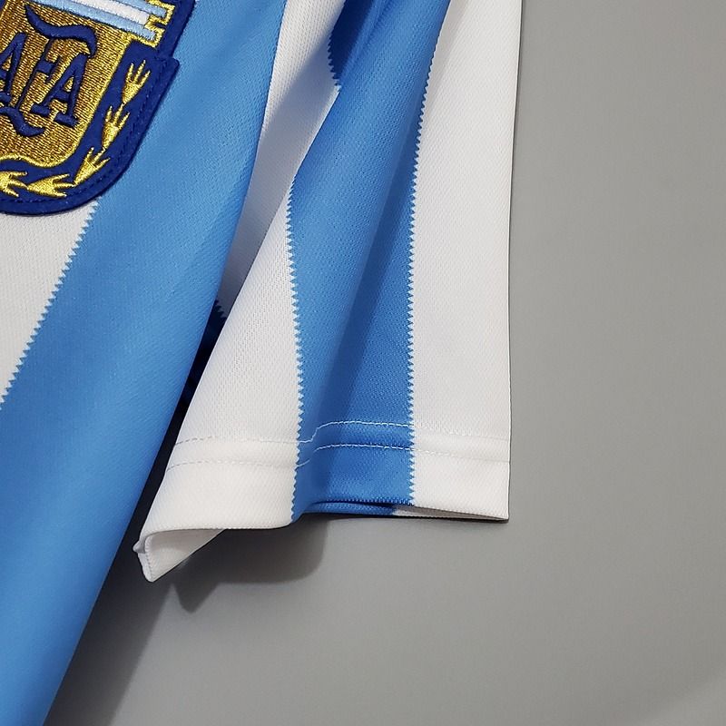 Argentina 1986 World Cup Home Retro Short Sleeve Jersey #10 Maradona Personalized S-2XL