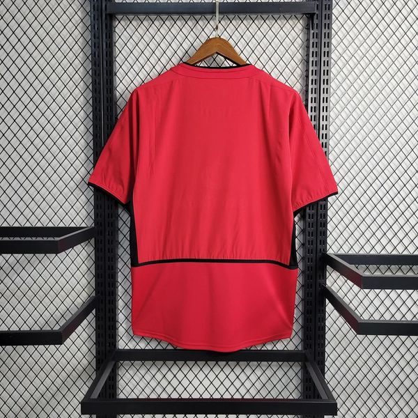 Manchester United 2002-2004 Retro Home Short Sleeve Jersey Personalized PL UCL Patch Rare Collector