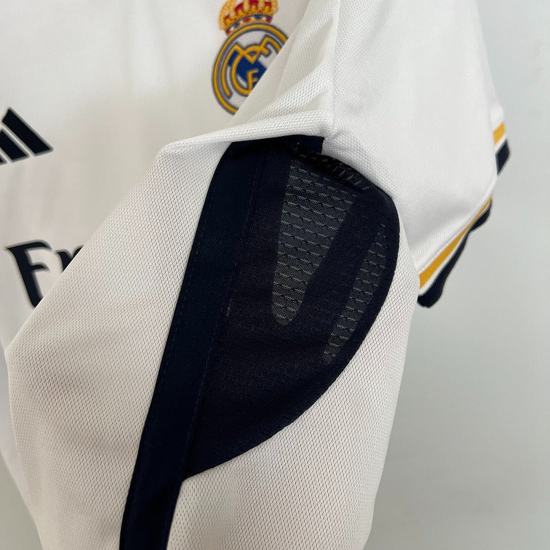 2023/24 Real Madrid Player Version Home White Jersey UCL Patch Personalized