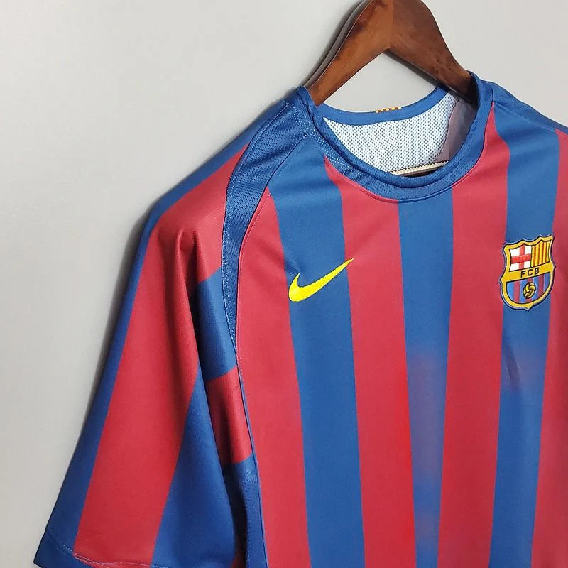 FC Barcelona 2005-06 Retro Home Jersey | Custom Name & Number | UCL & La Liga