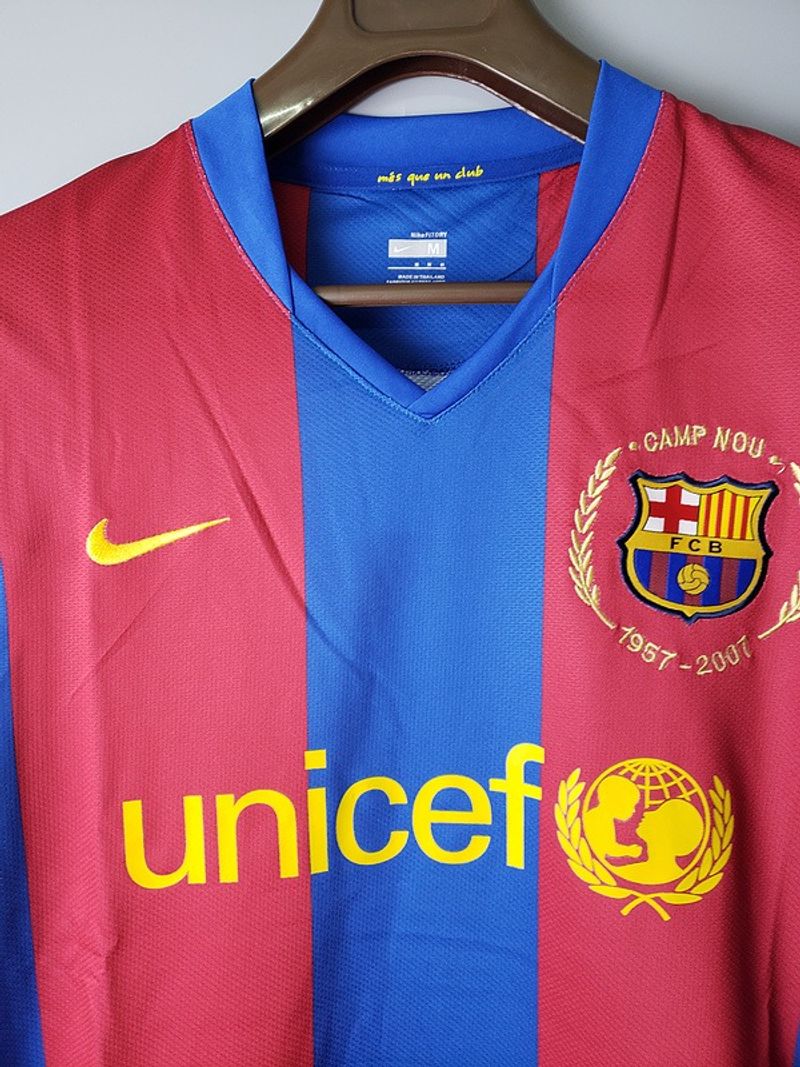 FC Barcelona 2007-08 Retro Home Jersey | #11 Gianluca Zambrotta | La Liga