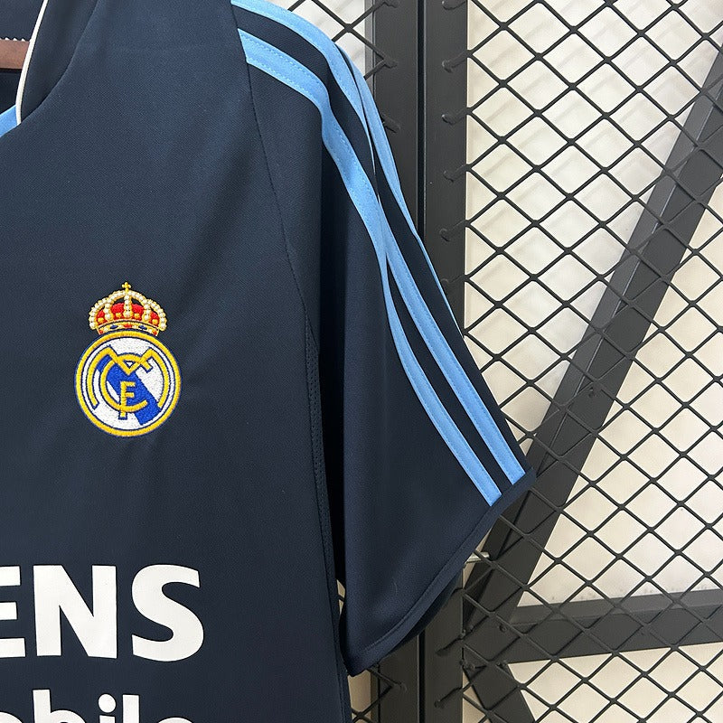 2003/04 Real Madrid Retro Away Navy Blue Jersey #23 Beckham UCL Personalized