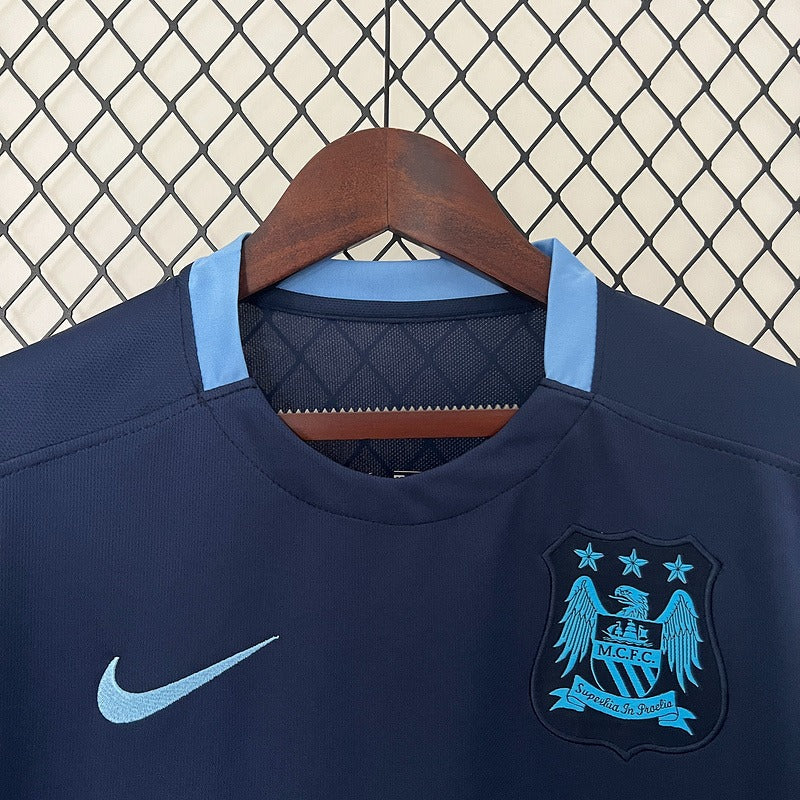 Manchester City 2015-2016 Retro Away Short Sleeve Jersey Premier League Patch Personalized Rare