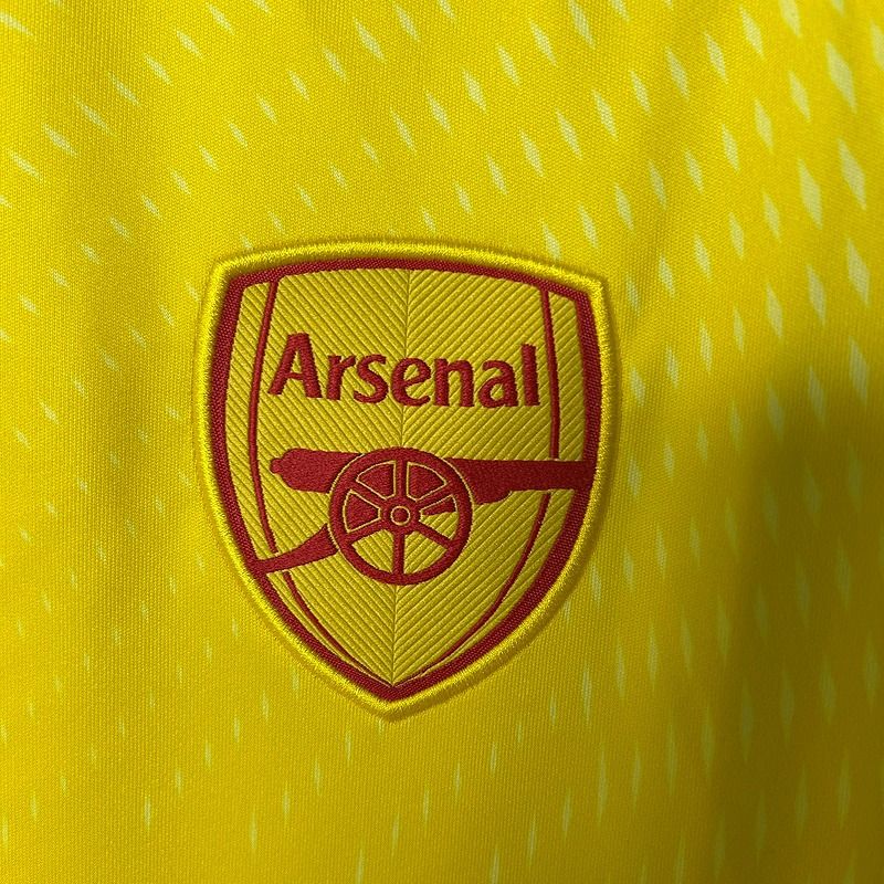 Arsenal FC 2025-2026 Goalkeeper Jersey | Custom Name & Number Men's Fan Shirt - Short Sleeve Tiro Edition with Optional UCL or Premier League Patches