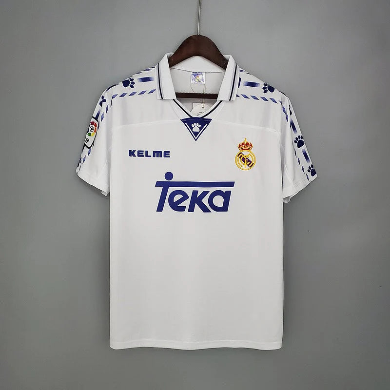 1996/97 Real Madrid Retro Home Jersey #9 Suker LaLiga