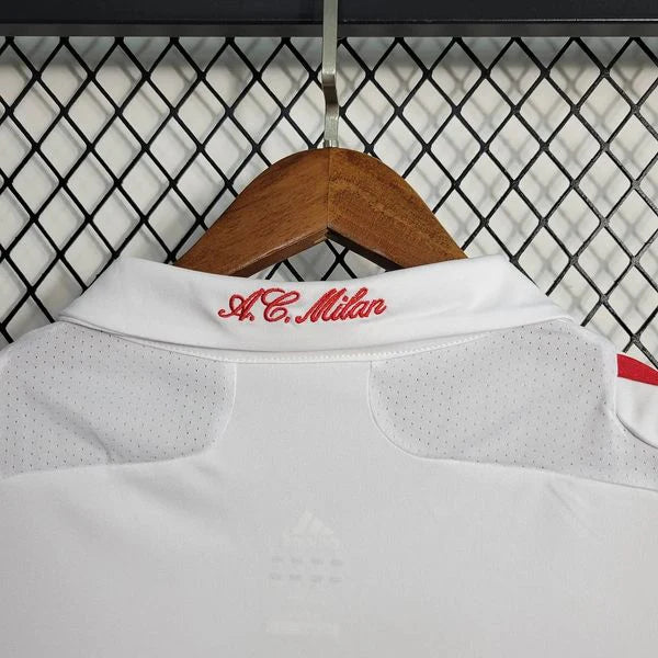 Retro AC Milan 2007-08 White Jersey Short Sleeve Custom