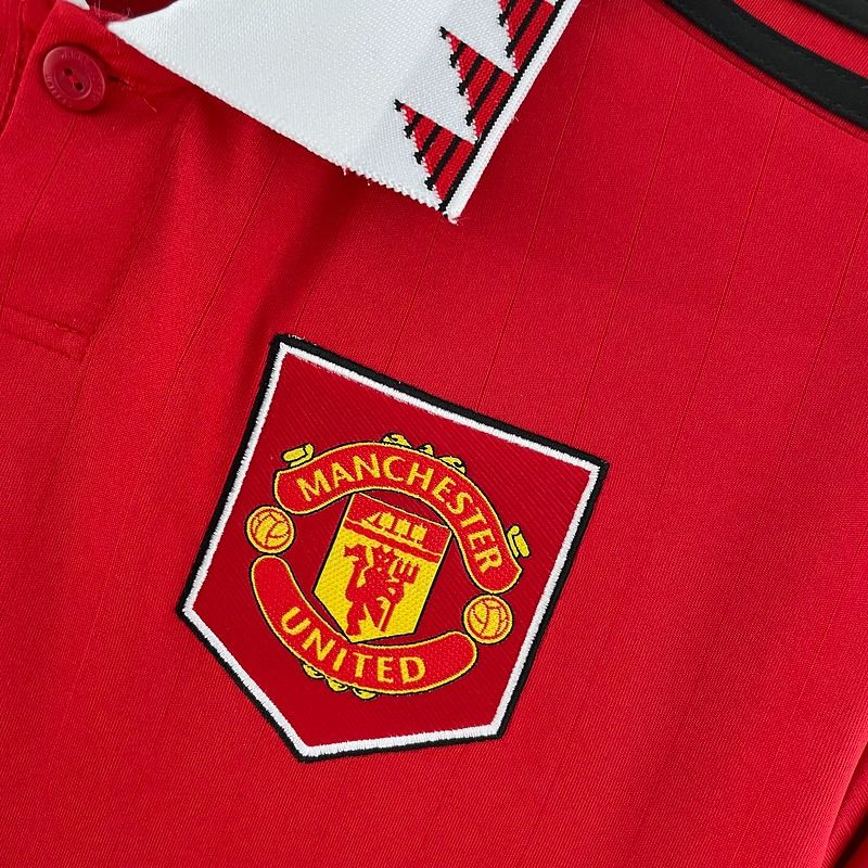 Manchester United 2022-2023 Retro Home Short Sleeve Jersey #7 Ronaldo Personalized PL Rare