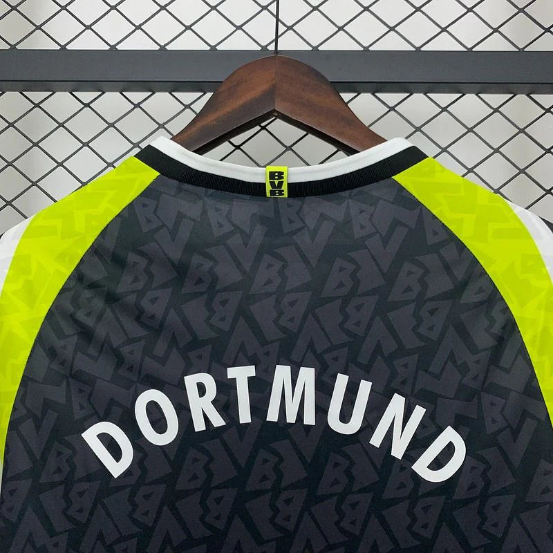 Borussia Dortmund 1995-1996 Black Retro Jersey