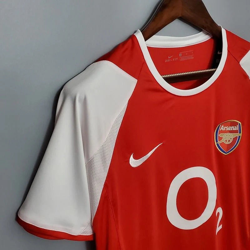 Arsenal 2002-04 Retro Home Jersey | Custom Name & Number | Premier League