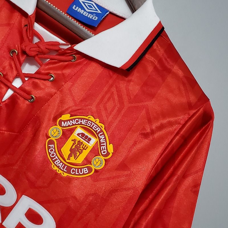Manchester United 1992-1994 Retro Home Jersey #7 Cantona Personalized