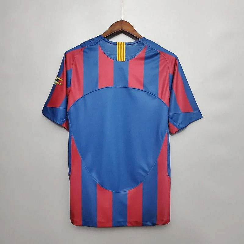 FC Barcelona 2005-06 Retro Home Jersey | Custom Name & Number | UCL & La Liga
