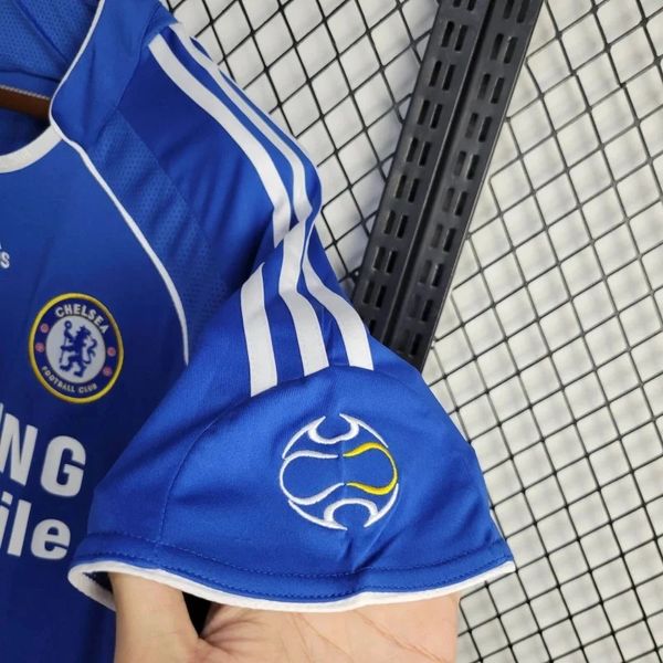 Chelsea FC 2006-2007 Retro Home Short Sleeve Jersey Personalized PL UCL Patch Rare Collector