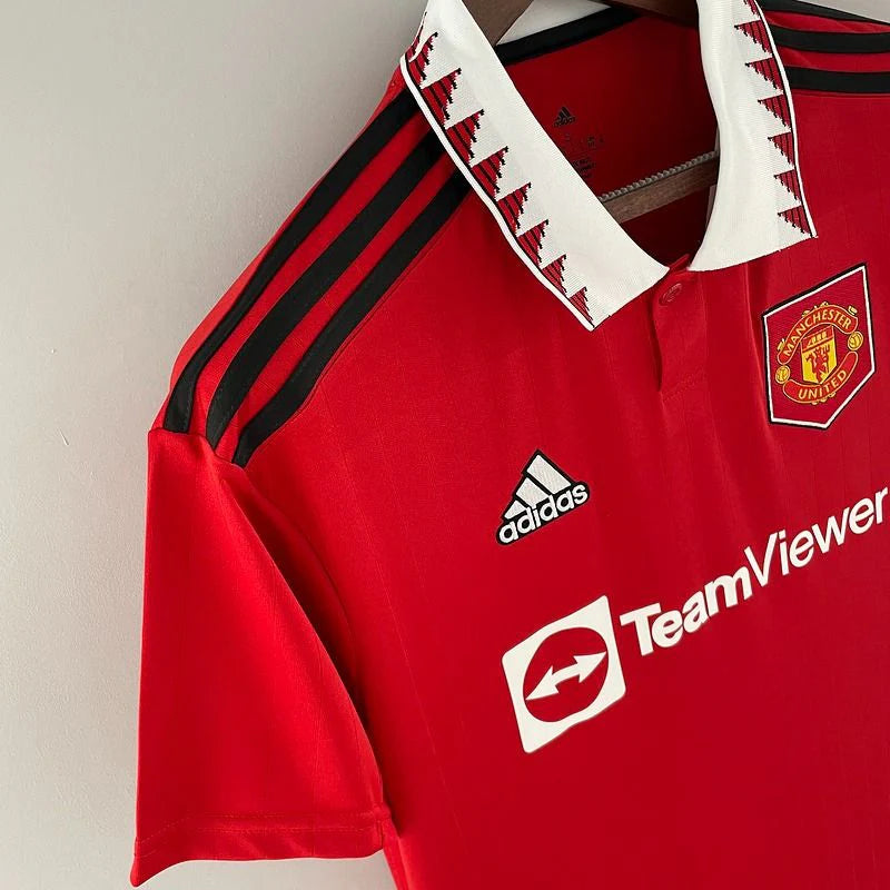 Manchester United 2022-2023 Retro Home Short Sleeve Jersey #7 Ronaldo Personalized PL Rare