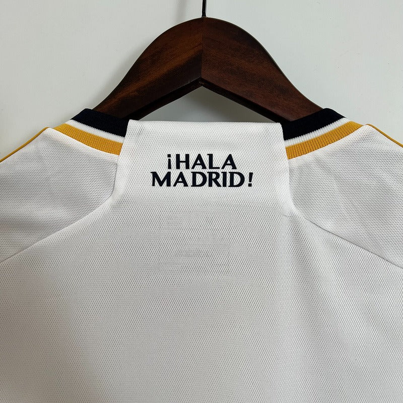 2023/24 Real Madrid Player Version Home White Jersey UCL Patch Personalized