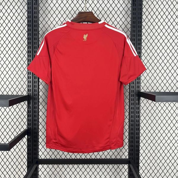 2008-2009 Liverpool Retro Red Home Short Sleeve Jersey Personalized PL UCL Patch