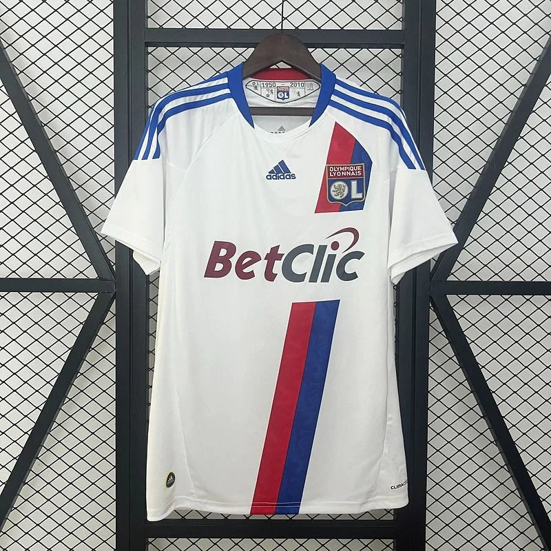 Olympique Lyonnais 2010-2011 Retro Home Short Sleeve Jersey Personalized Ligue 1 UCL Patch