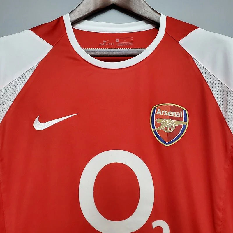 Arsenal 2002-04 Retro Home Jersey | Custom Name & Number | Premier League