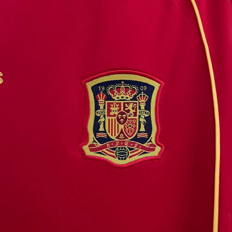 Spain 2008 Euro Championship Retro Home Short Sleeve Jersey #8 Xavi Euro Patch Personalized Rare