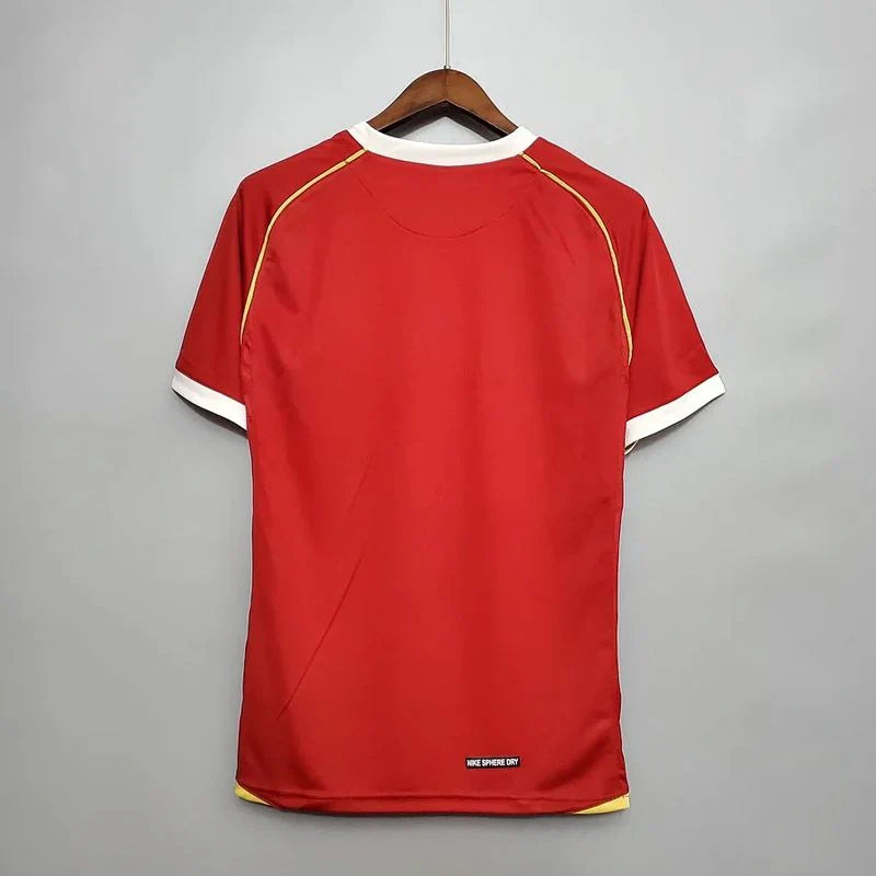 Manchester United 2006-2007 Retro Home Short Sleeve Jersey Personalized UCL PL Patch Rare