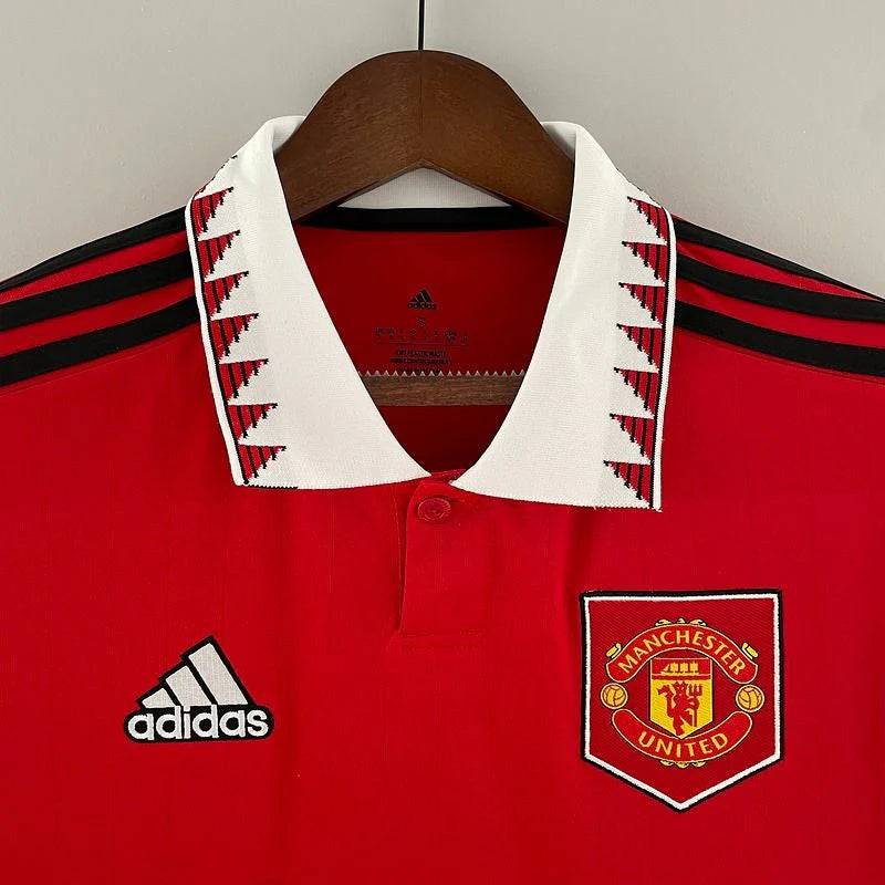 Manchester United 2022-2023 Retro Home Short Sleeve Jersey #7 Ronaldo Personalized PL Rare