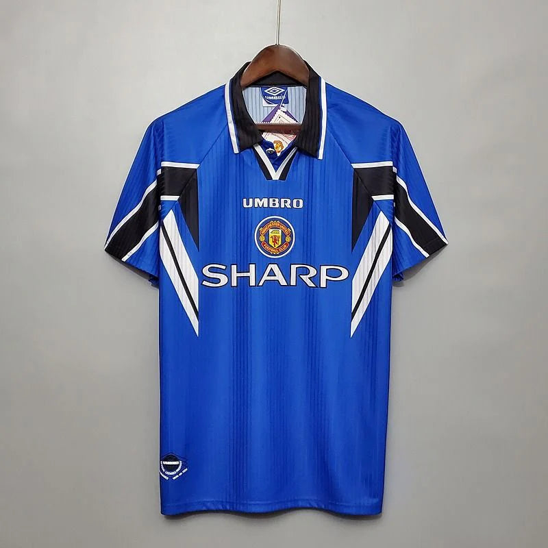 Manchester United 1996-1997 Retro Away Jersey Rare Collector Cantona Last Season