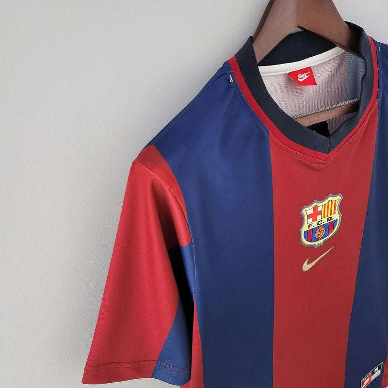 FC Barcelona 1998-99 Retro Home Jersey | #11 Rivaldo