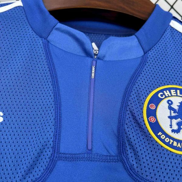 Chelsea FC 2009-2010 Retro Home Short Sleeve Jersey UCL PL Patch Personalized Rare