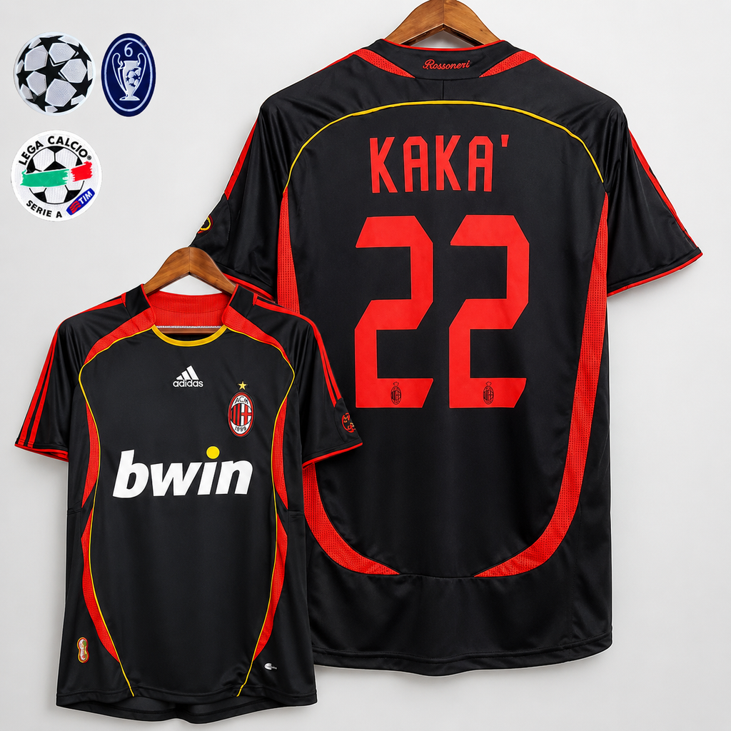 Retro AC Milan 2006-07 Away Jersey Short Sleeve #22 Kaka