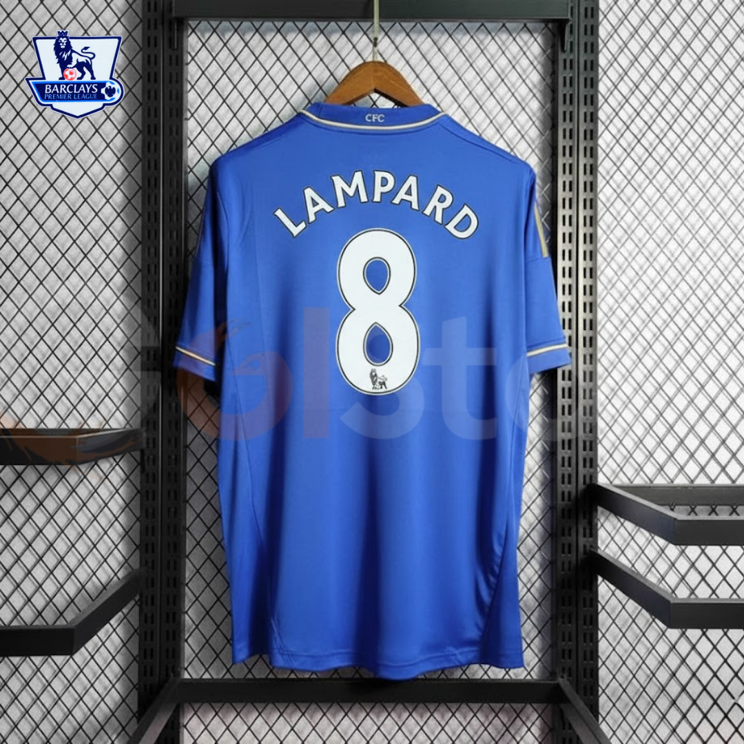 Chelsea FC 2012-2013 Retro Away Short Sleeve Jersey #8 Lampard Premier League Patch Personalized Rare