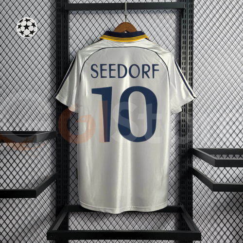 1998/00 Real Madrid Retro Home Jersey #10 Seedorf UCL Personalized