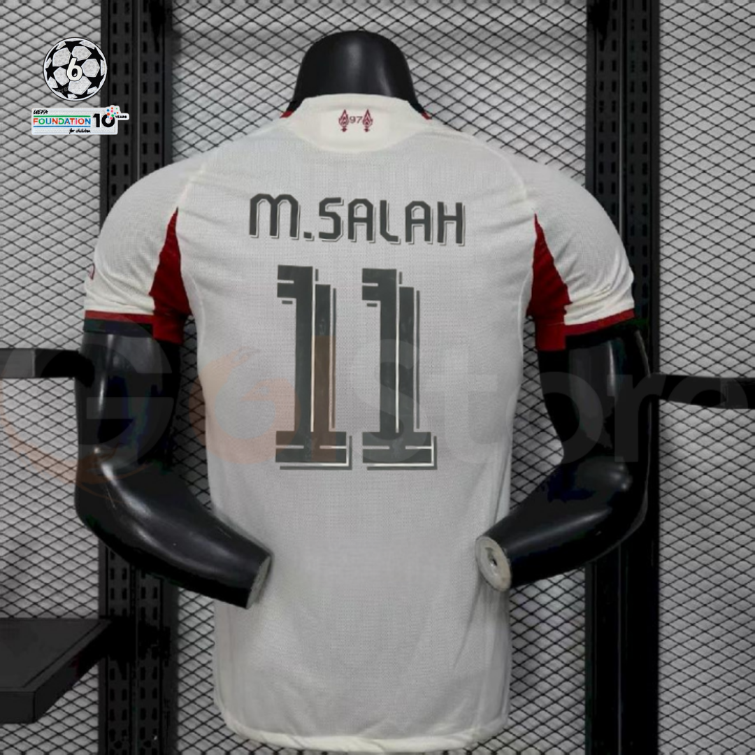 2025-2026 Liverpool Player Version Third Short Sleeve Jersey #11 Salah Personalized UCL Patch