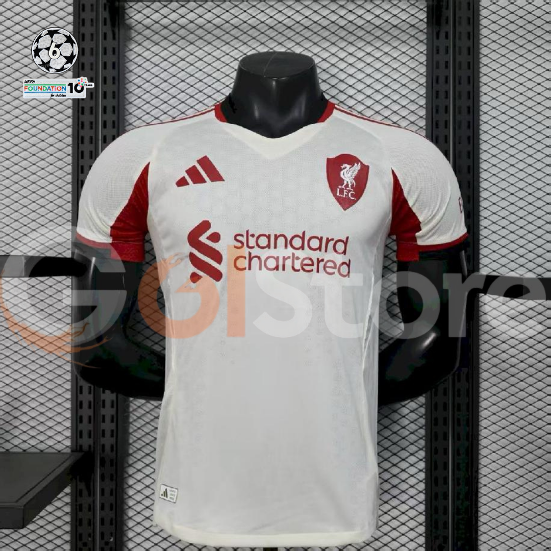 2025-2026 Liverpool Player Version Third Short Sleeve Jersey #11 Salah Personalized UCL Patch