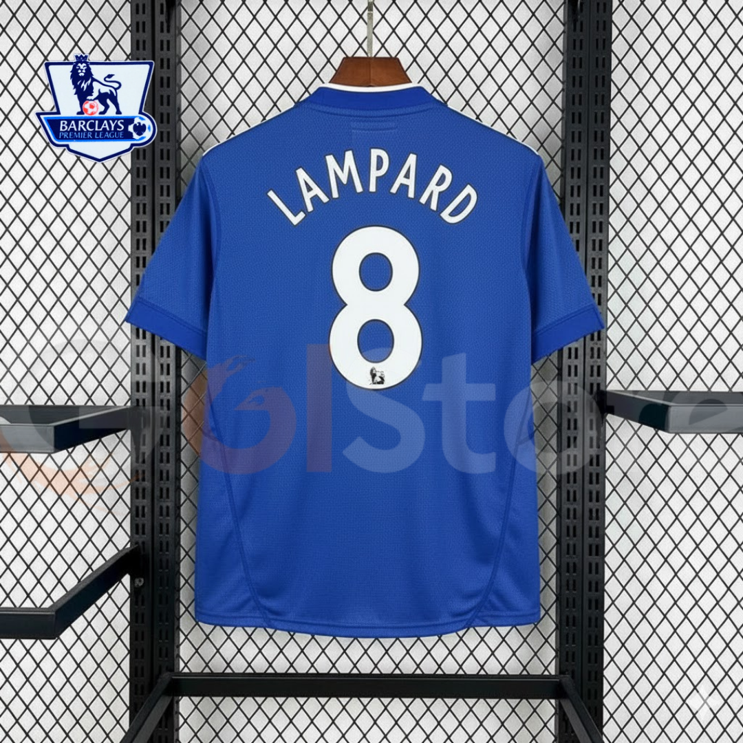 Chelsea FC 2009-2010 Retro Home Short Sleeve Jersey #8 Lampard Personalized PL Rare