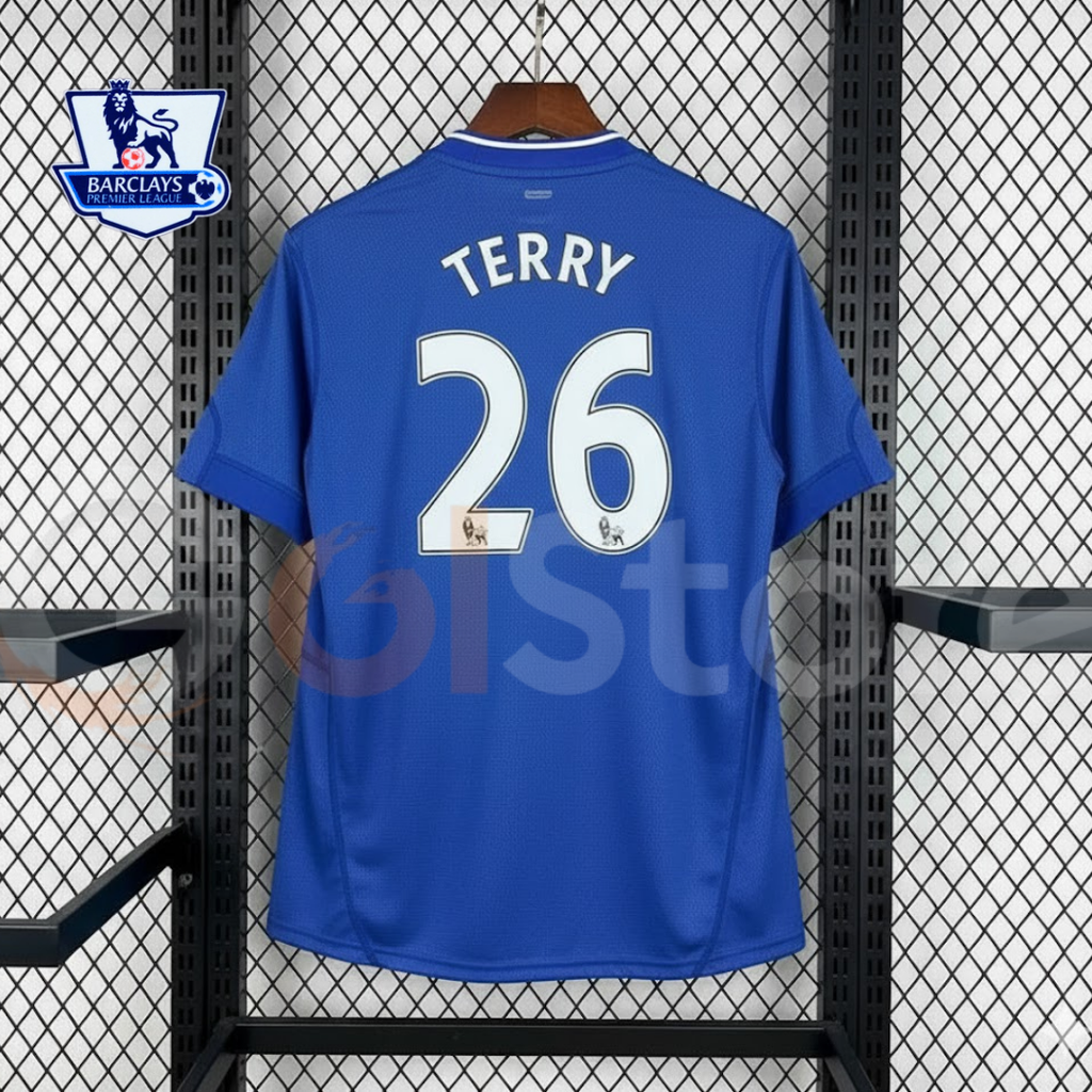 Chelsea FC 2009-2010 Retro Home Short Sleeve Jersey #26 Terry Personalized PL Rare
