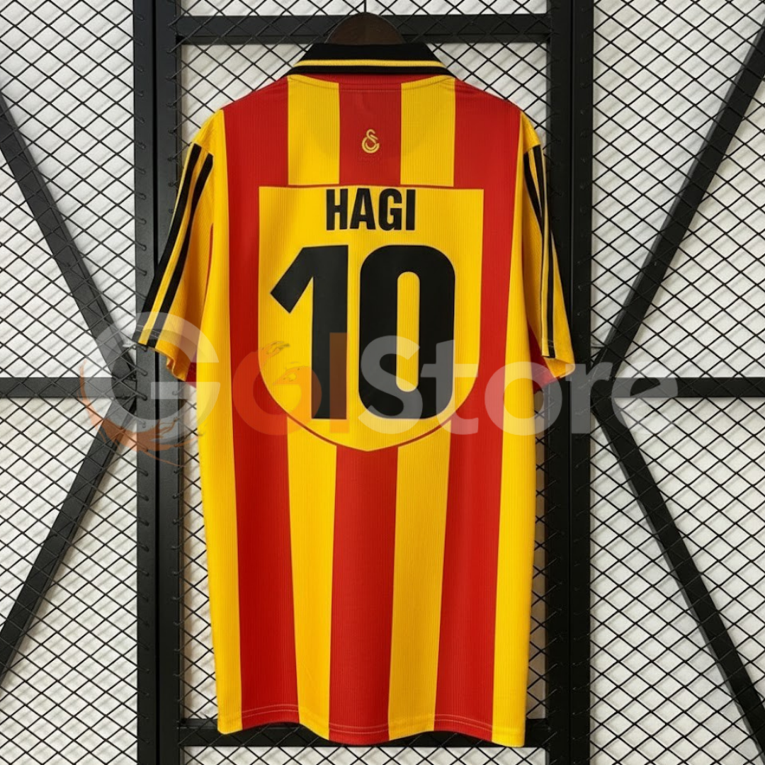 Galatasaray 1999-2000 Retro Home Short Sleeve Jersey #10 Hagi Personalized