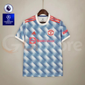 Manchester United 2021-2022 Retro Away Short Sleeve Jersey UCL Personalized PL UCL Patch Rare
