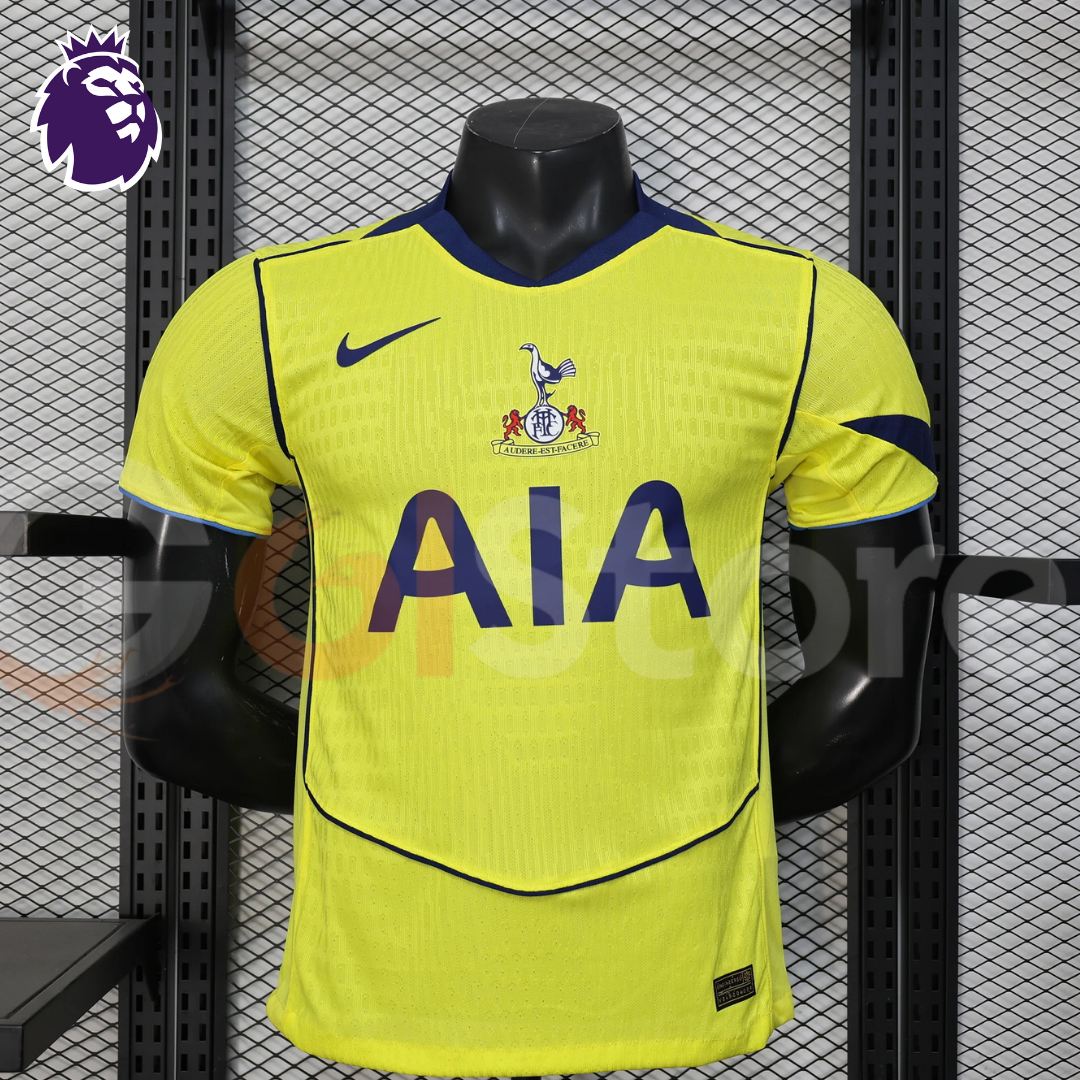 Tottenham Hotspur 2025-2026 Third Jersey Player Version #11 Mathys Tel Short Sleeve Premier League Patch Personalized