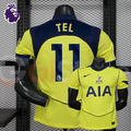 Tottenham Hotspur 2025-2026 Third Jersey Player Version #11 Mathys Tel Short Sleeve Premier League Patch Personalized