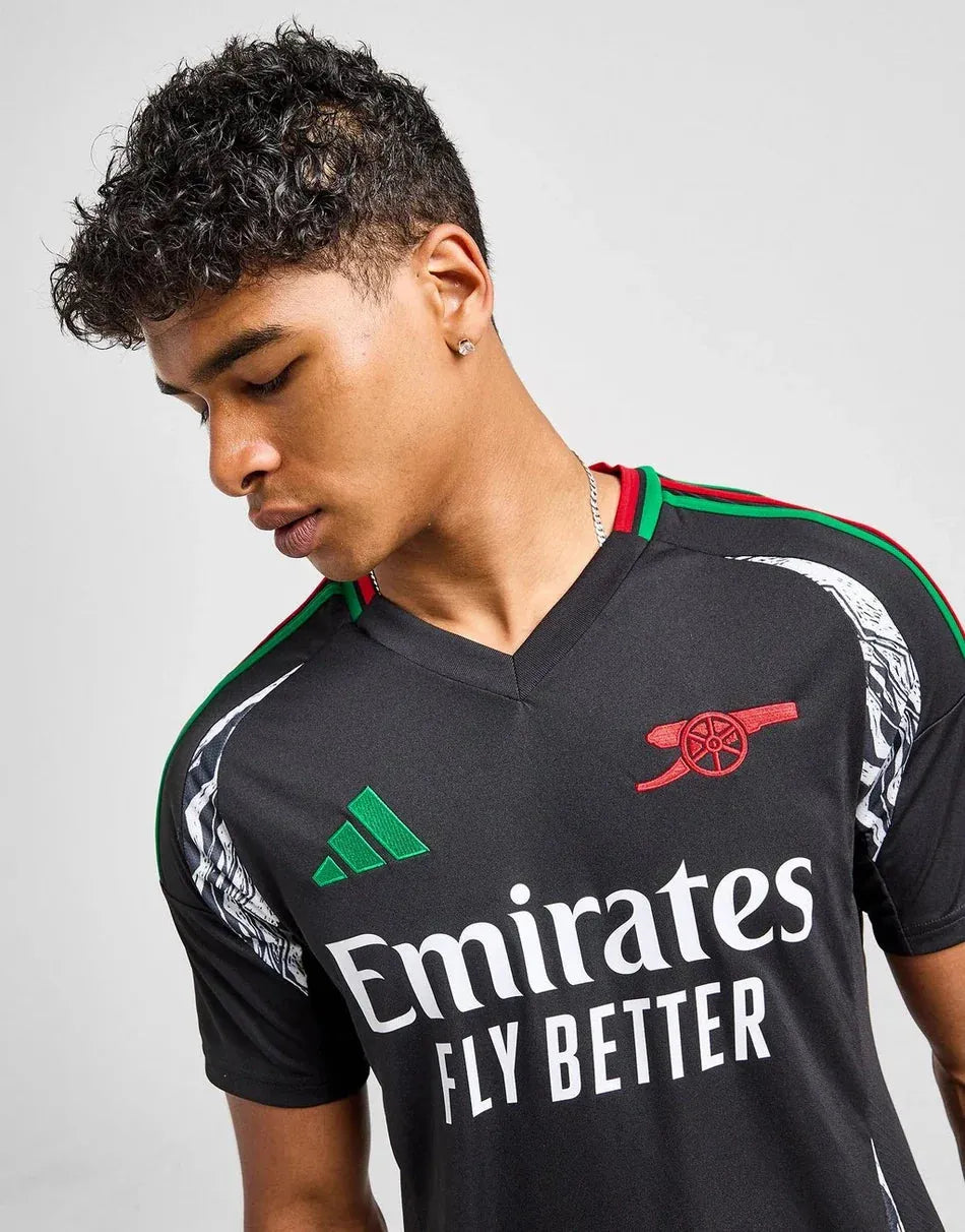Arsenal FC 2024-2025 Authentic Away Jersey | Custom Name & Number Men's Match Shirt - Short Sleeve Labrum London Edition with Optional UCL or Premier League Patches